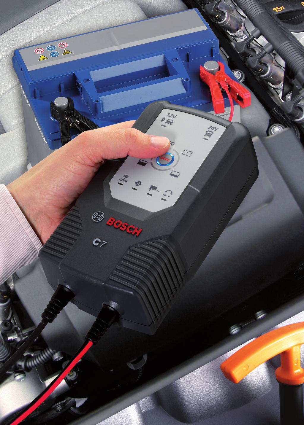 Bosch C3 and C7 Battery Chargers: Smart, safe and