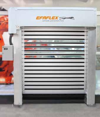 EFA-SST MS A glance at the advantages of the EFA-SST MS high-speed spiral door: EC type-tested safety component according to Machinery Directive 2006 / 42 / EG Suitable for use as a movable