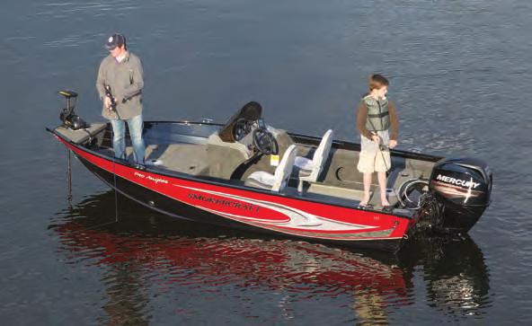 Capacity (Persons/lb) 5/675 5/675 5/680 Seats 3 2 2 Interior Depth 24" 25" 25" STANDARD FEATURES The Pro Angler features an automotive-style console with speedometer, tachometer, fuel gauge and