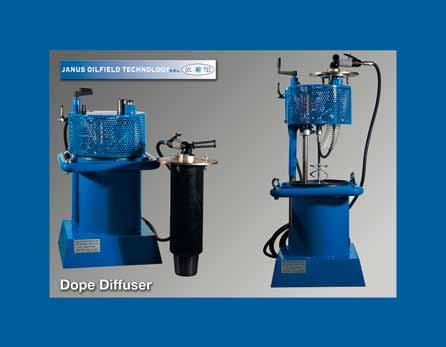 OILFIELD TECHNOLOGY THE DOPE DIFFUSER PATENTED Is in a leading position in the field of AUTOMATIC POSITIVE DOPING and offers advanced technology making it possible to apply correctly a determined