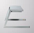 over worktops, heated wells, shelf width 228 mm, guest side with germ-protection which can be