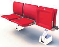 This seat type provides the maximum amount of walking space for the audience.