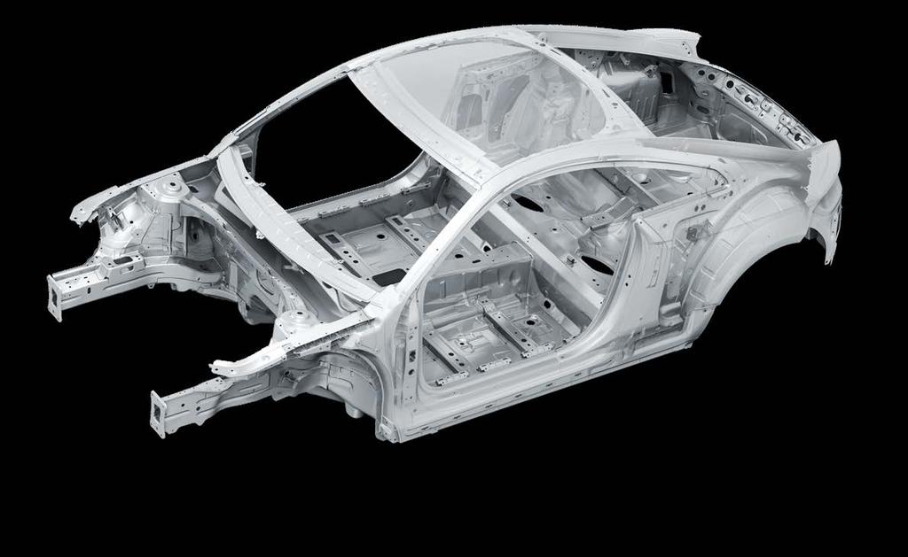 TT Coupe body structure 2 nd and 3 rd generation comparison Torsional rigidity