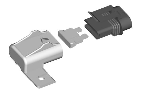 c d e - Pddle wheel nd tnk level connector - Dignostic connector c - 14 pin hrness connector d - Clen power hrness
