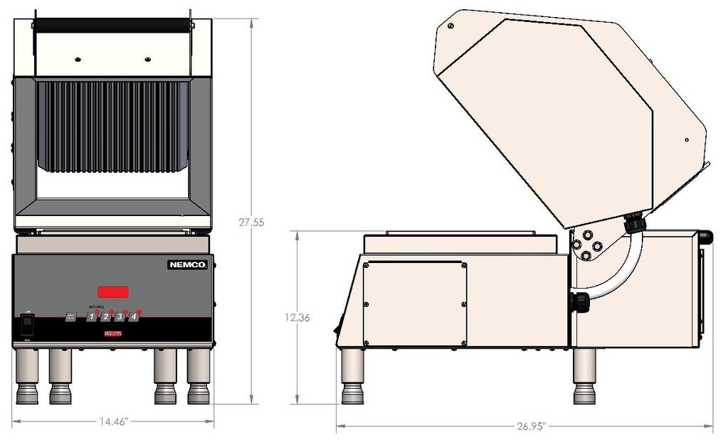 INSTALLATION INSTRUCTIONS Power Supply Requirements The sandwich press MUST be connected to a properly grounded receptacle that is correctly rated for the current listed on the device s product label