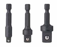 Special pplication Items 1/4 Hex to Square Drive Drill Chuck dapters These adapters allow the use of GP Impact Sockets on a standard drill chuck and are especially useful with our magnetic sockets.