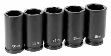 .... 36mm Deep 1/2 Drive xle/spindle Nut Impact Sockets These sockets are designed specifically to remove axle/spindle nuts on passenger and light trucks and are of a heavy duty design.