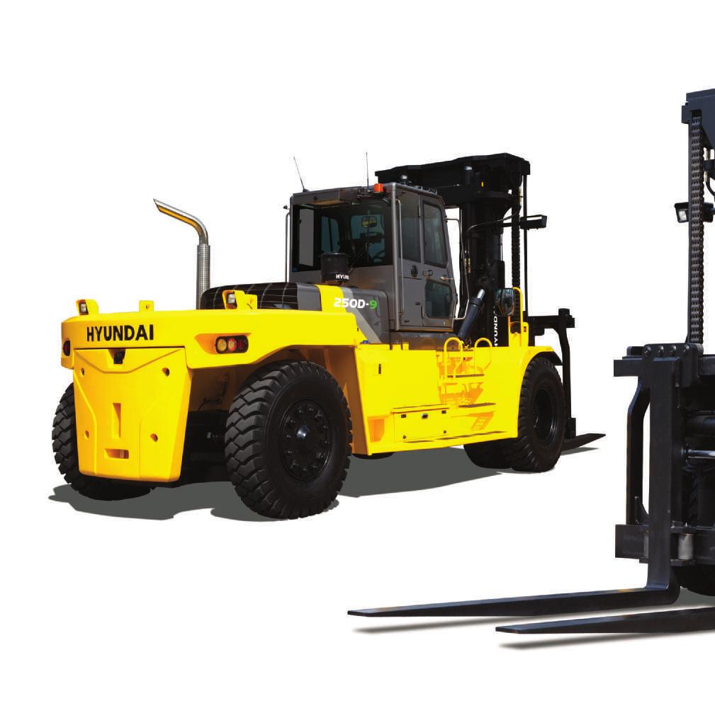 Your satisfaction is our priority! Hyundai introduces a new line of 9-series diesel forklift trucks.