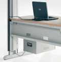 Worktables Three easy steps to design your own TowerLine workstation: 1. Select a single-sided or double-sided frame solution. 2. Select a table top to suit the frame: laminate or ESD. 3.