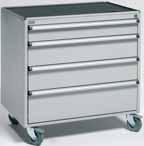 Drawer units Drawer unit 75 The 100% extendable drawer unit 75 is ideal for various functions, such as laboratory use. You can choose from two heights.