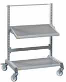Multi trolleys are available in three different widths: M500, M750 and M900. This means that all our module-sized accessories can be used with the trolleys.