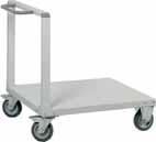 Trolleys Heavy-duty trolleys Heavy-duty trolleys, as their name indicates, are ideal for moving heavy loads. Their special wheels support extremely heavy weights.