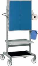 frame 800 x 715 x 1650 350 C 740 41 000 Basic trolley accessories name size W x D x H mm max load kg order No Bottom shelf with rubber mat 720 x