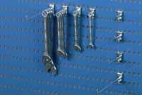 Perforated panels Sovella R-hooks Our selection includes more than 50 different kinds of hooks and brackets for the efficient storage and