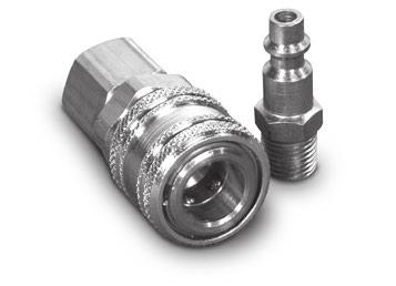 A two way (double acting) sleeve allows convenient one-hand connection or disconnection, when the coupling is clamp or bulkhead mounted.