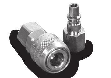 QS70 Series This quick coupling offers unique internal valving combined with a two-way sleeve, allowing one-hand connection under full system pressure.