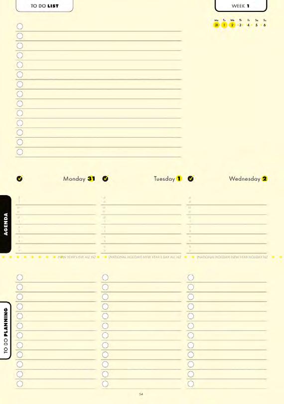 NEW PRODUCTS Milford Plenda Planner 80gsm cream paper Soft