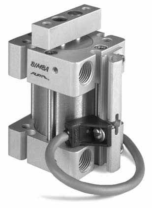 Bimba Square FLAT-1I Square Flat-II nonrotating, double acting cylinder provides the answer to applications where rotation cannot be tolerated.