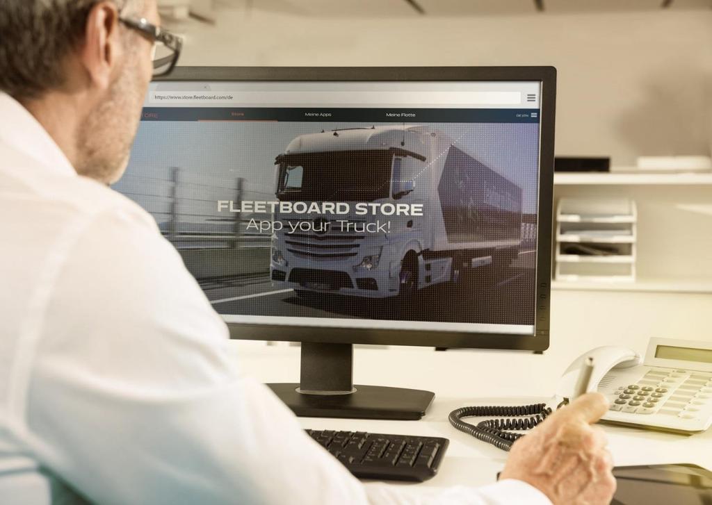 Connectivity: boosting logistics performance Mercedes-Benz Uptime Fleetboard Store Improves