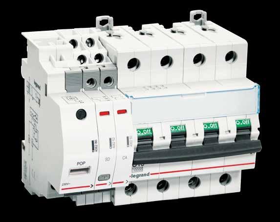be used with 1 module per pole devices (circuit breakers, RCBOs and RCCBs) just as easily as auxiliaries.