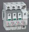 Nos SPDs for general protection of main distribution board SPDs with plug-in modules and status indicators: - Green: SPD operational - Orange: plug-in modules to be replaced Earthing systems: TT,