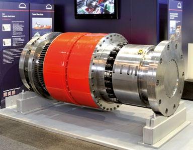advantages of the RENK tunnel gearbox: The tunnel gearbox allows increased efficiency during PTH mode with low propeller speed (at approx.