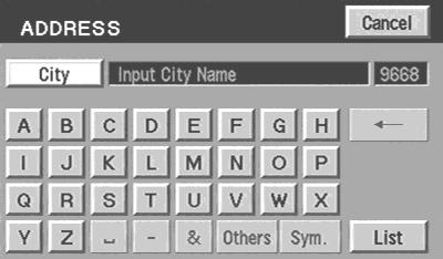 Entertainment Systems 5. You may use the keyboard to input the desired city. Points of interest (POI) Select Point of Interest from the Destination Entry Menu.