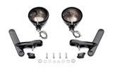 Kit includes passing lamp housings, chrome mounting brackets and hardware. Installation requires the reuse of Original Equipment sealed beam lamps and retaining rings.