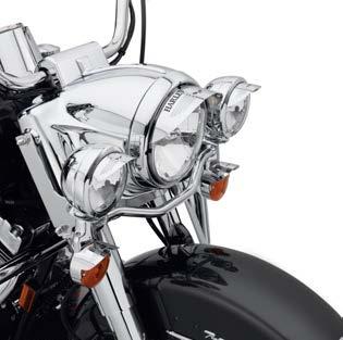 670 LIGHTING Headlamp Trim A. Skull Collection lamp Visors Add a little attitude to your ride.