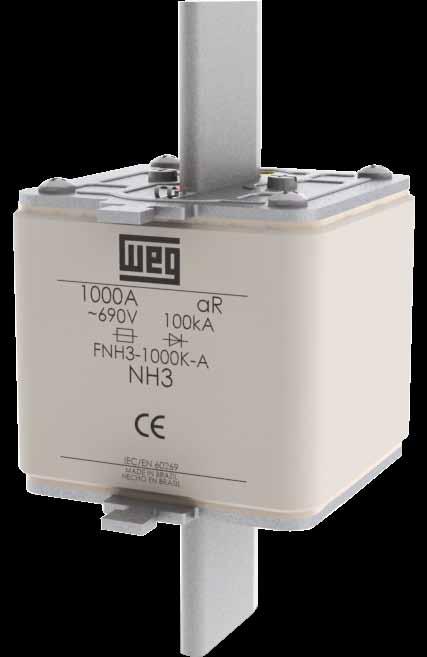 www.we.net WEG hih speed fuses are assembled in a hih quality ceramic body, filled with imprenated quartz sand, with silver fusin element and silvered copper blade terminals.