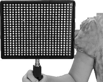 Handheld Light Brightness Amaran AL-2 is small and light, and can be held in your hand, when fixed on the lamp bracket according to the diagram below. Model Distance Footcandles LUX AL-2W 0.