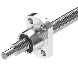 The nut types are flange, cylindrical and adjustable-preload single nuts as well as screw-in nuts.