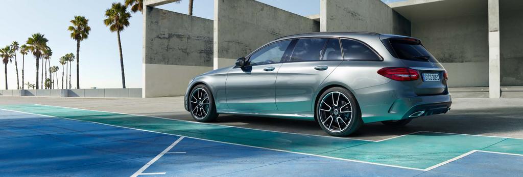 On top form, when it matters. The side view of the new C-Class Estate combines sporty style with generous sense of space.