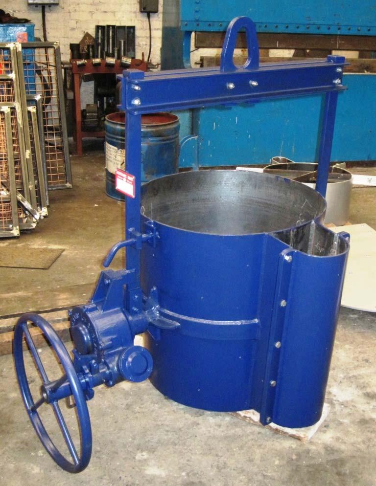 Westminster medium duty Foundry Ladle For ladles with a working capacity up to 4500Kg molten cast iron (9900lbs).