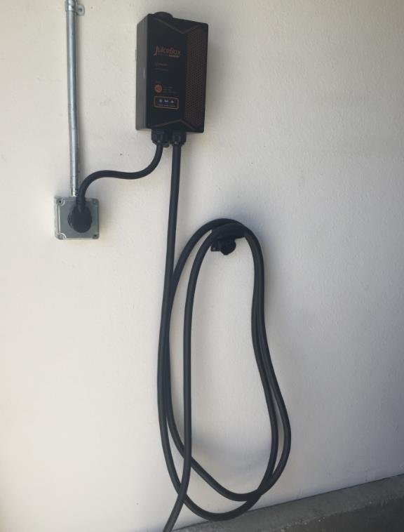 CRHIRP Sample Supporting Documents Photo of Installed Charging Station Any charging cables should be plugged into your 240V outlet in your