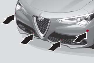 Vehicles With Front And Rear Parking Sensors If Equipped The parking sensors, located in the front and rear bumpers, detect the presence of any obstacles and warn the driver through an acoustic