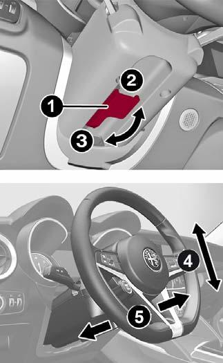 GETTING TO KNOW YOUR VEHICLE Warning! Do not adjust the steering column while driving.