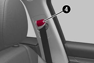 SAFETY Lap/Shoulder Belt Untwisting Procedure Use the following procedure to untwist a twisted lap/shoulder belt. 1. Position the latch plate as close as possible to the anchor point. 2.