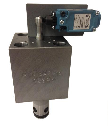 DIN 24342 MONITORED ACTIVE POPPET SIZES 16mm TO 50mm 5000 PSI Standard ISO 7368 and DIN 24342 cavity and porting. Control Areas provide fast response time. Can close poppet under high load pressure.