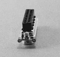 Female screwlocks consist of one #-0 screw with a #-0 hole in the top, two flat washers to accommodate different panel thicknesses, one lockwasher, and one