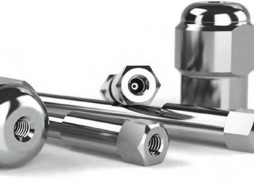 Modular column hardware systems include the following components: one 316 stainless steel column body, two one-piece end fittings and two frit caps containing 316 stainless steel frits in a PEEK cap.