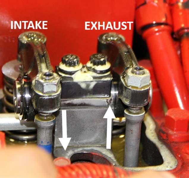 Valve Adjustment Procedure Overlap Method: 1. Rotate engine until valve overlap is reached on cylinder #6.