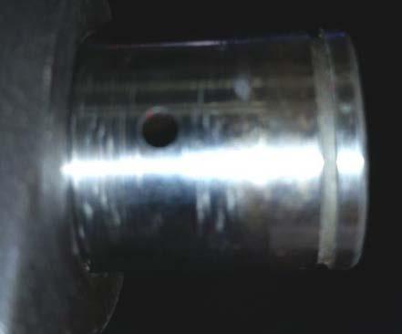 Inspect for cracks and excessive wear on the shafts. Check for scoring and or binding. replace assembly if found.