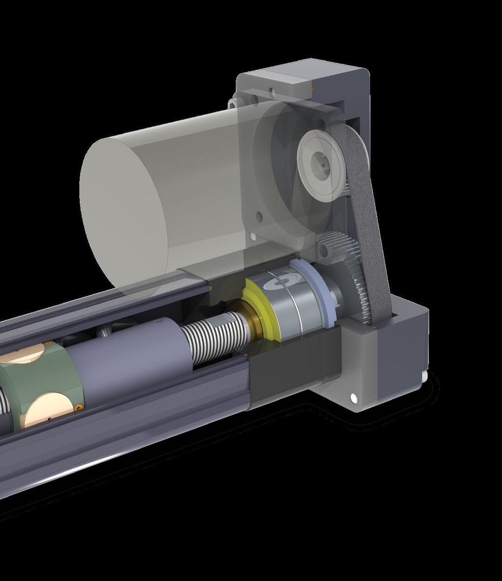 RSA-HT OPTION The HT option is a higher thrust option for the, 5 and 64 sizes of the RSA family. RSA actuators with roller nuts are always HT option actuators.