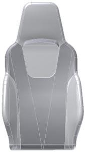 11 Replacement of back trim Dismount seat cushion as in point 3.. Dismount any armrests and d-loop for seat belt. For low back; Disassemble any headrest and headrest socket.