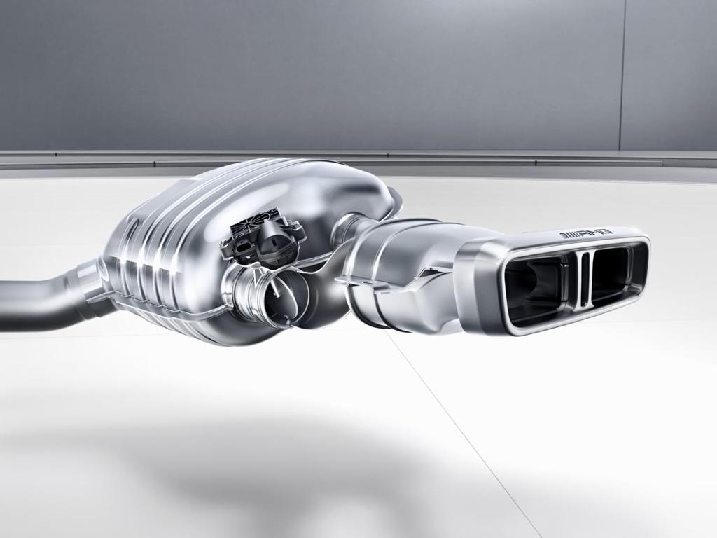 Options in Detail AMG Performance Exhaust System (U78) AMG Performance Exhaust System (U78) Option price: $1,250 Stronger differentiation of the sound characteristics by means of two additional