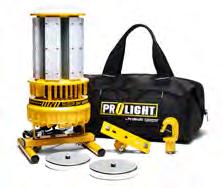 by ProLight 360 Industrial Light Kit Tripod Mount Two Magnets Hook The ProLight 360 Industrial LED Light Kit produces 15,000 total lumens.