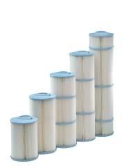 ˇFILTRATION CARTRIDGE FILTRATION C2 to C7 THE WELTICO RANGE INCLUDES 5 CARTRIDGE SIZES (C2 TO C7) WITH FILTER SURFACE AREAS VARYING FROM 2.5 TO 7.6 M².