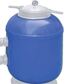 ŠAND FILTERS SIDE RANGE LAMINATED FILTER 5 YEAR TANK FEATURES Laminated filter in reinforced polyester. Clear cover for ease of checking the sand filter. 1.5 or 2 side valve depending on filter model.