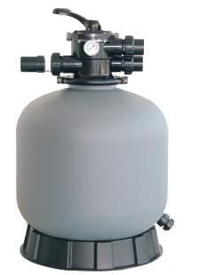 ŠAND FILTERS BLOW MOULDED FILTER TOP RANGE 5 YEAR TANK FEATURES Compact and lightweight. 360 adjustable 6-way top valve for easier installation. Pressure gauge (bar). Filter with drain.